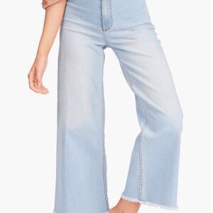 Billabong Free Fall Crop Wide Leg Jeans Surf Spray 26 NWT